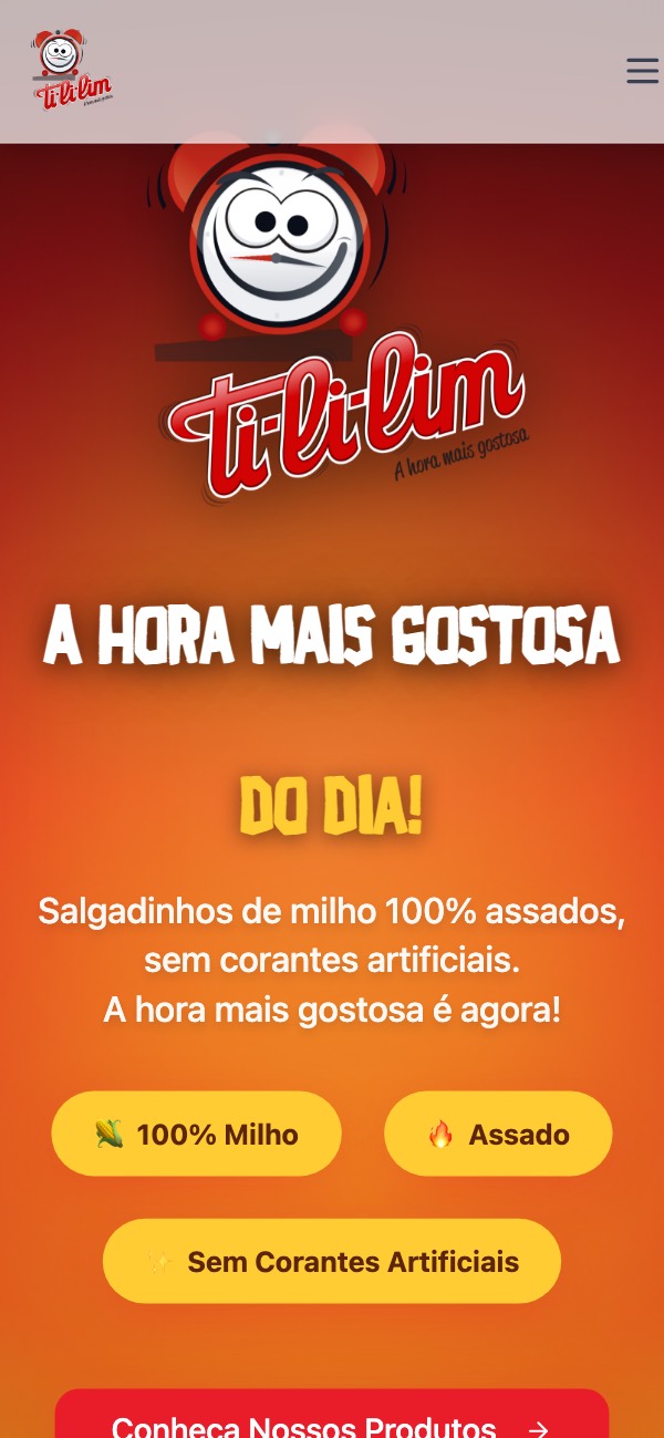 Site Ti-li-lim no celular